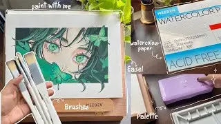 New art supplies ft: MEEDEN🖌️anime gouache painting