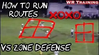 (WR Training) How To Run Routes Against Zone Defense