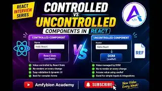Controlled vs Uncontrolled Components in React 🔥 | React Interview Questions in Hindi