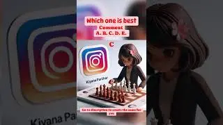 AI Image for Kiyana Playing chess - Created from Bing App #chess