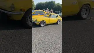 Triumph GT6 coupe with Wolfrace Slotmag Alloy Wheels Humber Bridge Classic Car night