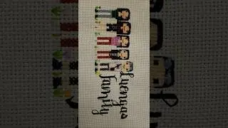 full tutorial on my yt videos. subscribe 🙏#crossstitch #familyportrait #familycrossstitch #sewing