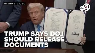 Trump says DOJ should release 'burn bags' with documents while signing veteran bill