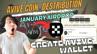 January Avive Airdrop Live | Create Avive Wallet Easily | Avive Coin Claim Process | Avive Project