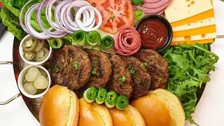 Gourmet Burger Board / Burger Platter / #shorts