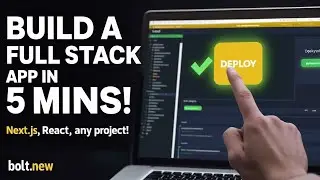 Build a full stack app in 5 minutes | Bolt.new | Deploy project in a seconds | AI tools |