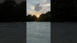 Закат на реке Шелек (Чилик). 11 августа 2024. Kazakhstan. #kazakhstan #sunset  #river