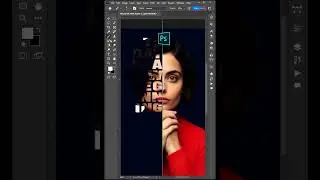 Photoshop Tutorial Tips and Tricks:  Text Portrait Effect in Photoshop #photoshop #graphicdesign