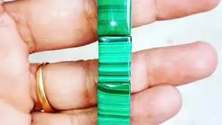 AAA + QUALITY MALACHITE FLAT BRACLETS 2700 RS PER PCS