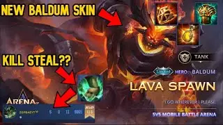 New Baldum Lava Skin!! Baldum S2 Kill Steal??| AoV | 傳說對決 | RoV | Li&ecirc;n Qu&acirc;n Mobile