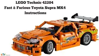 LEGO Technic 42204 Fast & Furious Toyota Supra MK4 Instructions