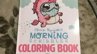 Morning Scribbles Coloring Book flip through
