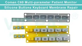 Comen C60 Multi-parameter Patient Monitor Silicone Buttons Terminal Keypad Repair Replacement