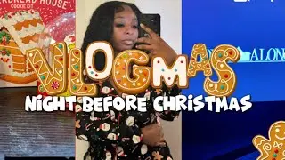 Vlogmas: Night before Xmas:DIY SNOWGLOBE,GINGERBREAD DECORATING, MOVIE NIGHT & more |Amourr Ariana