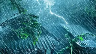Heavy Thunderstorm Rain Sounds for Sleeping, Relaxing - Real Rainstorm Sounds for Deep Sleep
