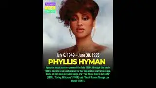 Remembering.... Phyllis Hyman 1949-1995