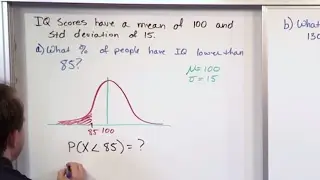 Lesson 14 - Finding Probability Using a Normal Distribution, Part 3