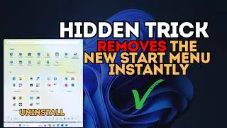 This Hidden Trick Removes the New Start Menu Instantly in Windows 11