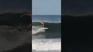 Fun long left in Nicaragua #surf