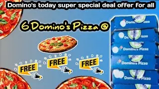 6 DOMINOS PIZZA in ₹00 में|dominos coupon code today|Domino's pizza offer|Domino's valentine offer