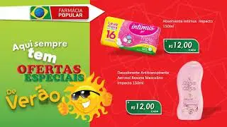 Menu Digital para Balc&atilde;o de Ofertas para Drogaria Popular