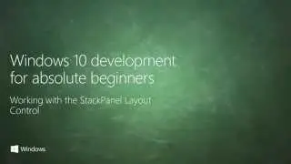 UWP 009 | XAML Layout with StackPanel