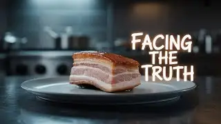 Frozen cooked pork belly and liver fish . It takes courage to accept reality.