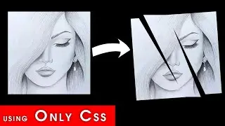 Cracked Image Using Only CSS Clip | Split Effect CSS Tutorial | CSS Tutorial for Beginners
