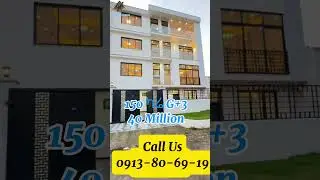 በአስቸኳይ ለሽያጭ የወጣ ቅንጡ G+3|150sqm G+3 House for Sale in wessen|Luxury Home Addis Ababa|Only 40 Million