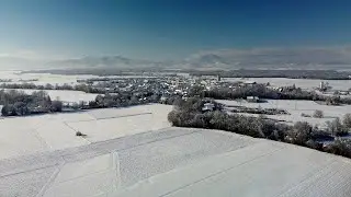 Neige (25cm) &agrave; Kogenheim (Alsace, France) - DJI Mini 2