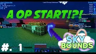 A OP START! | Minecraft Skybounds | Cartoon Island | Ep. 1