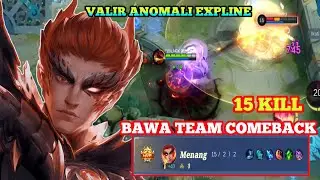 VALIR ANOMALI EXPLINE BAWA TEAM COMEBACK. BUILD TERSAKIT VALIR 2025. mobilelegends 