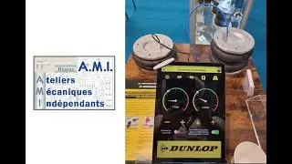 DUNLOP : Appli BLUETOOH Réglage Pression d'air à partir du compresseur embarqué AMI RESEAU 2023