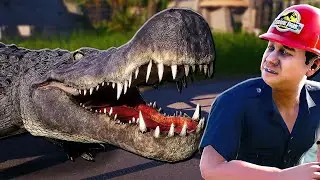 OGROMNY DEINOZUCH UCIEKŁ aby POBAWIĆ SIĘ Z LUDŹMI 🥰 | Jurassic World Evolution 2