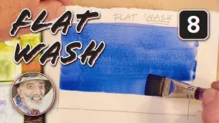 How to Paint a Smooth Flat Wash &mdash; Essential Watercolor Technique