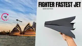 World record paper airplane best origami plane tutorial, hardest paper plane, origami paper jet easy