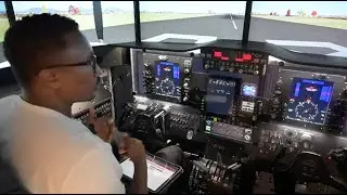 Captain McCornin Demonstrates the Redbird K35 King Air Simulator | AATC by AVIAIR