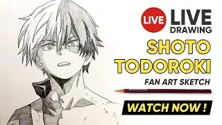Shoto Todoroki Drawing Tutorial || My Hero Academia Fan Art || Easy Anime Sketch