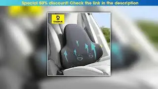 Best Baseus PrimeTrip VH1 Breathable Car Lumbar Pillow Memory Foam Protection Lumbar Backrest Cushi