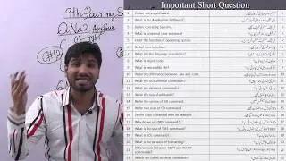 9th Computer Science Guess paper 2019