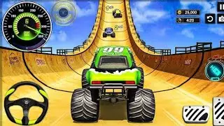 Monster Truck Mega Ramp Impossible Driver - Mega Ramp Car Stunt Master Simulator - Android Gameplay