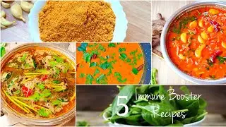 Immune Booster Recipes | 5 curry Recipes | South Indian style curry Recipes