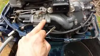 Подвесной мотор Honda BF75L 7,5 л.с. 1983 года после второго обслуживания карбюратора