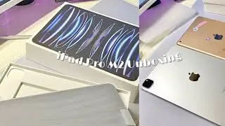 ⋆˙⟡♡ iPad Pro M2 11 Inch Unboxing (Silver) - plus accessories! ₊˚⊹♡