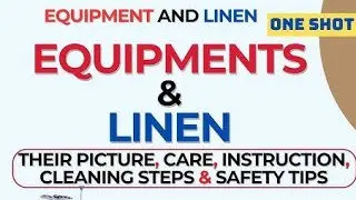 Equipment, Machinery, and Linen || Nursing foundation || bsc nursing 2nd sem. Revision series