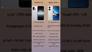 OnePlus 13T 5G vs Redmi Turbo 4 5G &ndash; Full Comparison!