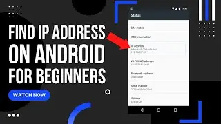 Find IP Address on Android phone For Beginners 2022 | how to see ip address on android