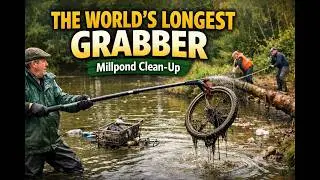 The Worlds Longest Grabber - MillPond Clean Up