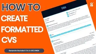 Create A Formatted Resume in Seconds Using Giig Hire