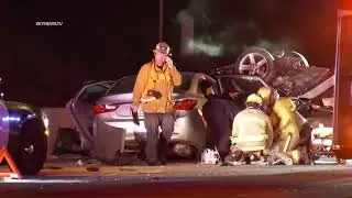 Carson, CA: 4 Injured in 110 Freeway Multi-Vehicle Crash